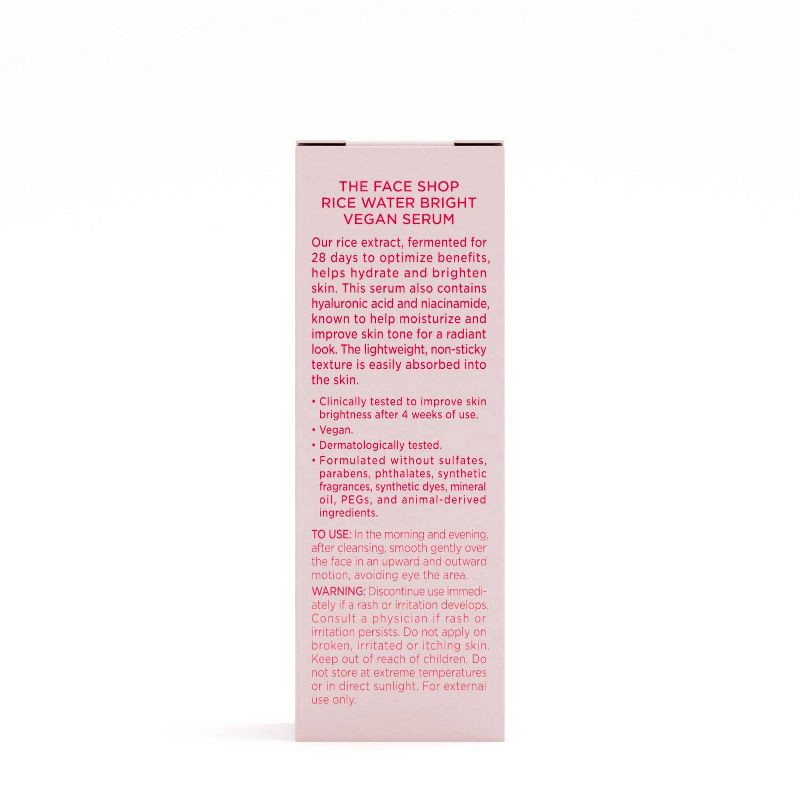 slide 2 of 12, The Face Shop Rice Water Bright Vegan Serum - 1.01 fl oz, 1.01 fl oz