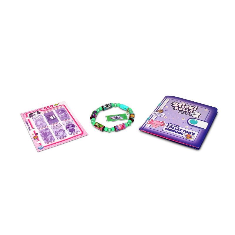 slide 3 of 4, Sticki Rolls Gravity Feed Sticki Band Capsule - 24pc: Craft Activity Kit, Plastic Material, Includes Stickers, 24 ct