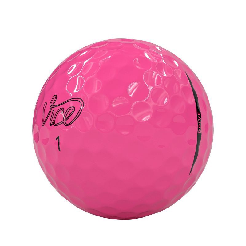 slide 3 of 4, Vice Golf Vice Drive Golf Balls 12pk - Pink: Polybutadiene Core, Ionomer Shell, 12 ct