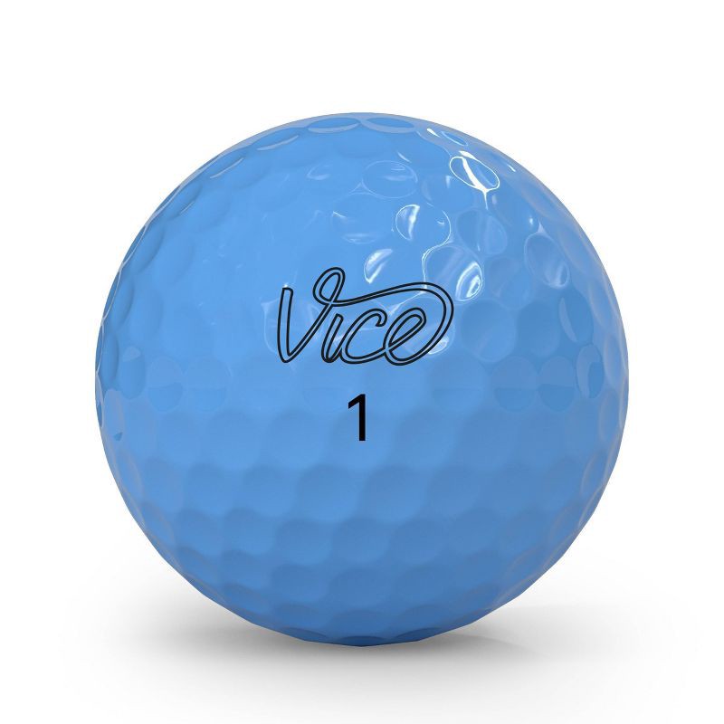 slide 2 of 4, Vice Golf Vice Drive Golf Balls 12pk - Blue: Ionomer Resin Shell, Polybutadiene Core, 12 ct