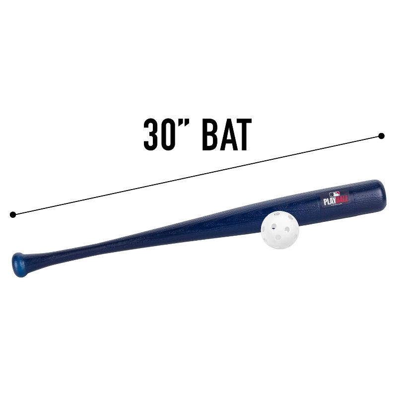 slide 5 of 9, MLB Playball 30" Bat/Ball T- Ball Set Blue, 1 ct