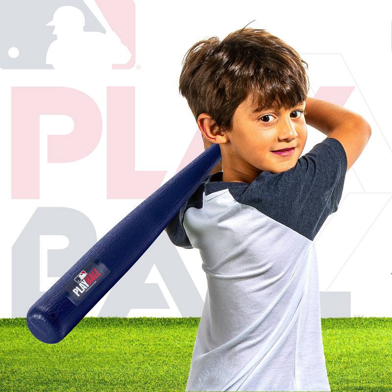 slide 6 of 9, MLB Playball 30" Bat/Ball T- Ball Set Blue, 1 ct