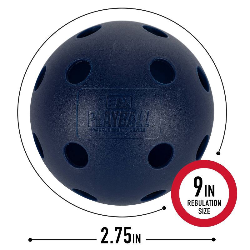 slide 3 of 9, MLB Playball 70MM Baseball Training Ball - Blue, 1 ct