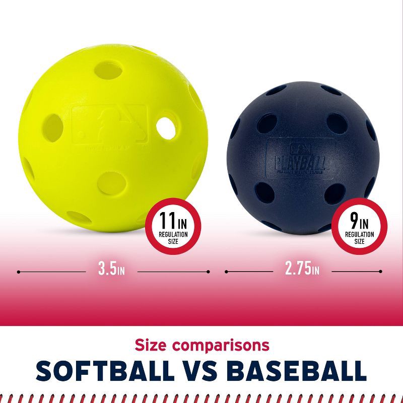 slide 6 of 9, MLB Playball 70MM Baseball Training Ball - Blue, 1 ct