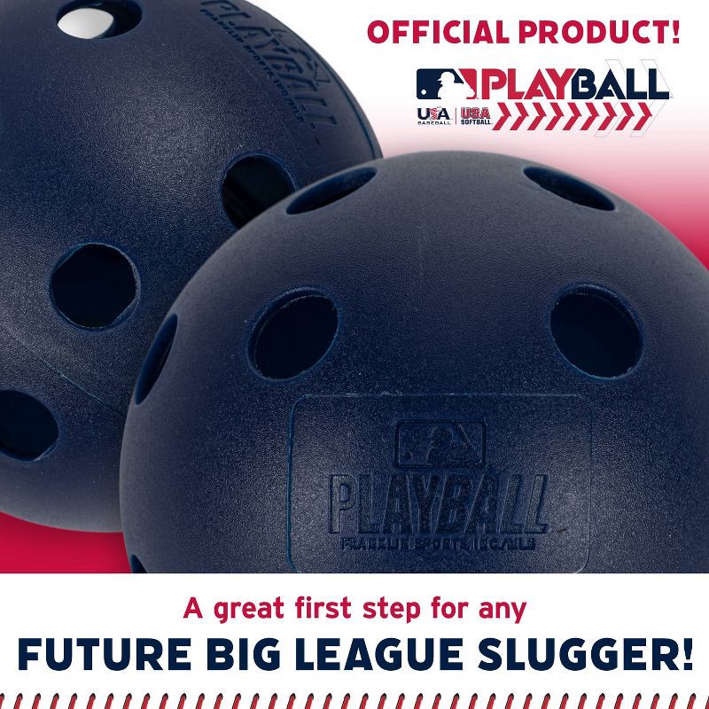 slide 7 of 9, MLB Playball 70MM Baseball Training Ball - Blue, 1 ct