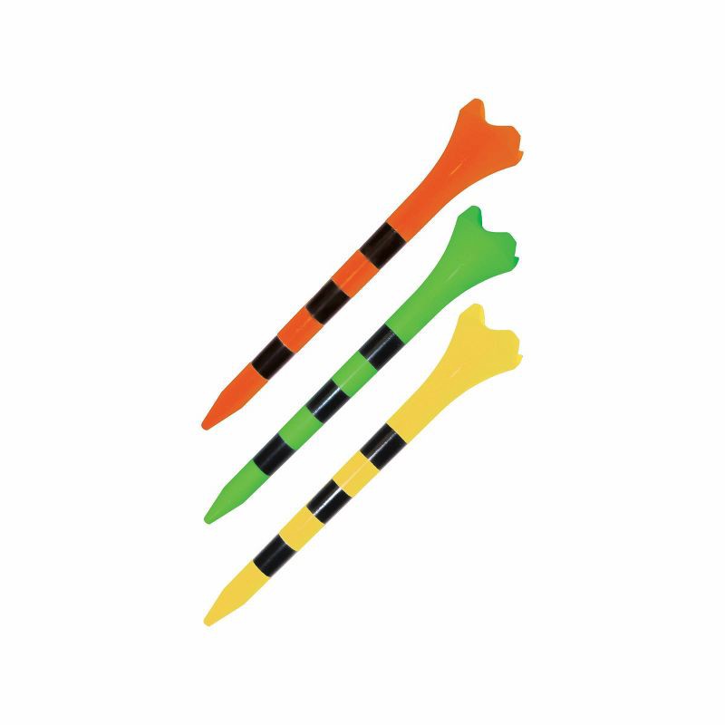 slide 2 of 2, Pride Golf Tee Pride Performance 3.25'' Fruit Mix Black Stripes Plastic Tee 30 Count: Durable Golf Accessory, 30 ct