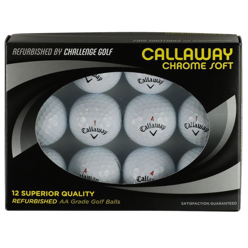 slide 2 of 4, Refurbished Challenge Golf Callaway Chrome Soft AA Golf Balls 12pk - Target Certified Refurbished, 12 ct