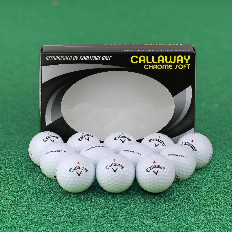 slide 4 of 4, Refurbished Challenge Golf Callaway Chrome Soft AA Golf Balls 12pk - Target Certified Refurbished, 12 ct