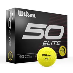 Wilson Fifty Elite Yellow Golf Balls - 12pk
