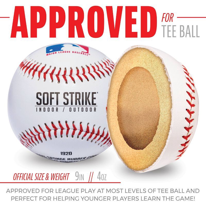 slide 4 of 8, MLB Soft Strike PDQ Tee -Balls - 6pk, 6 ct