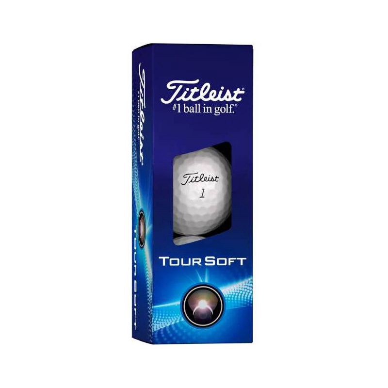 slide 3 of 4, Titleist Tour Soft Golf Balls 12pk - White: Polyurethane Fill, Ionomer Shell, 12 ct