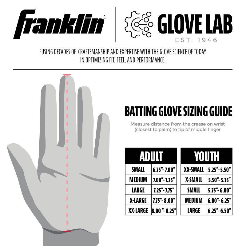 slide 3 of 7, MLB Franklin Sports Digitek Hi-Lite BTG Youth Medium - Blue/White/Red, 1 ct