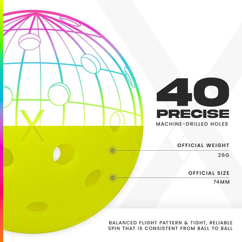 slide 4 of 11, Franklin Sports X40 Outdoor Balls - 6pk, 6 ct