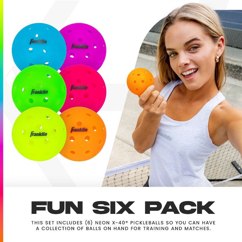 slide 9 of 11, Franklin Sports X40 Outdoor Balls - 6pk, 6 ct