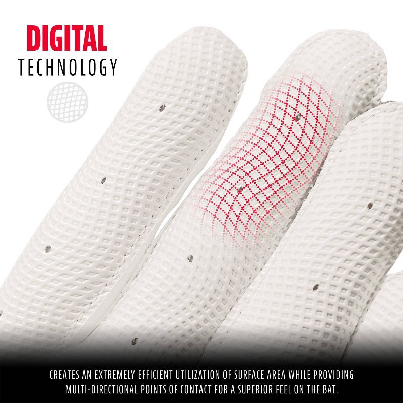 slide 4 of 7, Franklin Sports Classix X FP Batting Gloves Medium - White / Gold, 1 ct