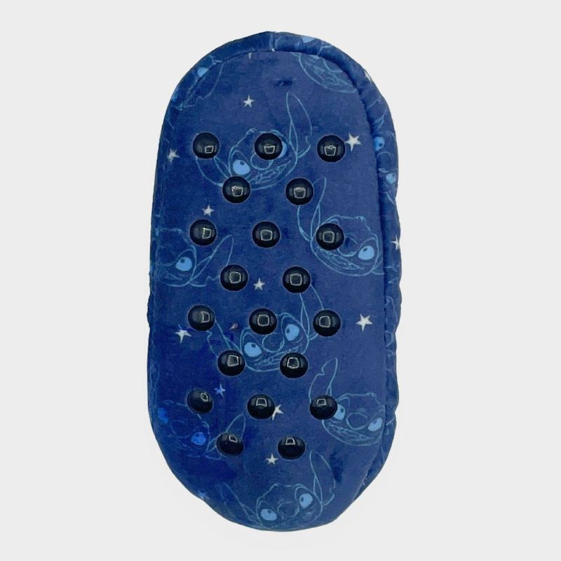 slide 6 of 6, Toddler Lilo & Stitch Character Sock Slippers - Blue 2T-3T, 1 ct