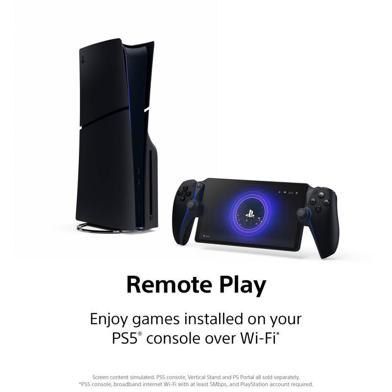 slide 4 of 16, PlayStation Portal Midnight Black - PlayStation 5, 1 ct