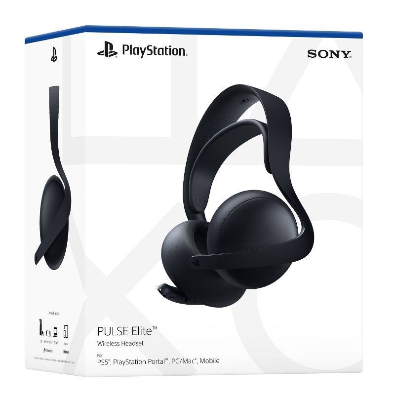 slide 10 of 11, PlayStation Pulse Elite Midnight Black - Playstation 5, 1 ct