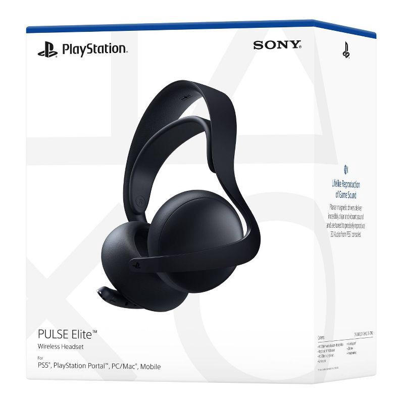 slide 11 of 11, PlayStation Pulse Elite Midnight Black - Playstation 5, 1 ct