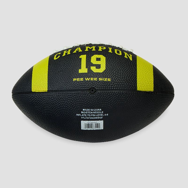 slide 2 of 6, Champion Blitz Football Pee Wee Size - Black/Yellow, 1 ct