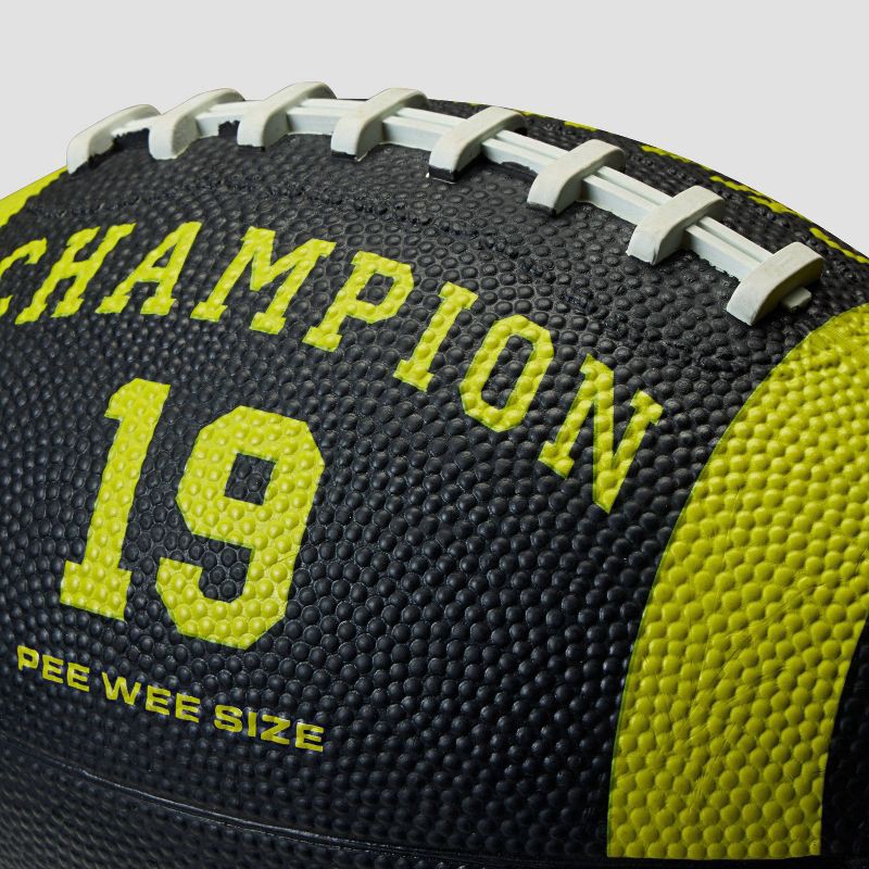 slide 3 of 6, Champion Blitz Football Pee Wee Size - Black/Yellow, 1 ct