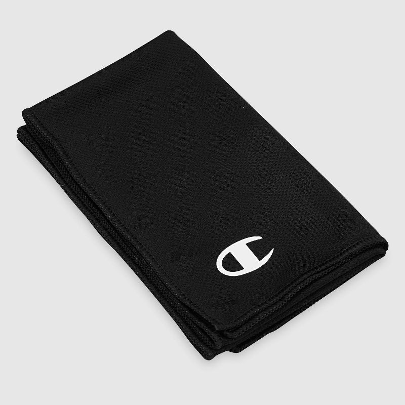 slide 3 of 8, Champion Chill Zone Cooling Towel - Black, 1 ct