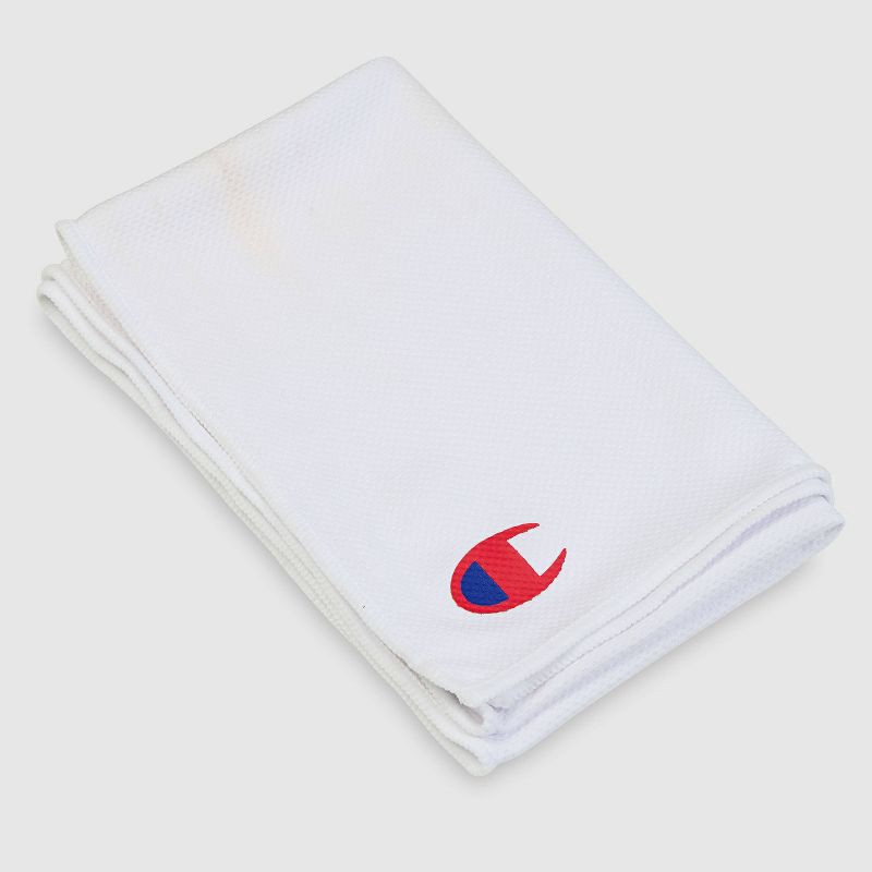 slide 3 of 8, Champion Chill Zone Cooling Towel - White, 1 ct