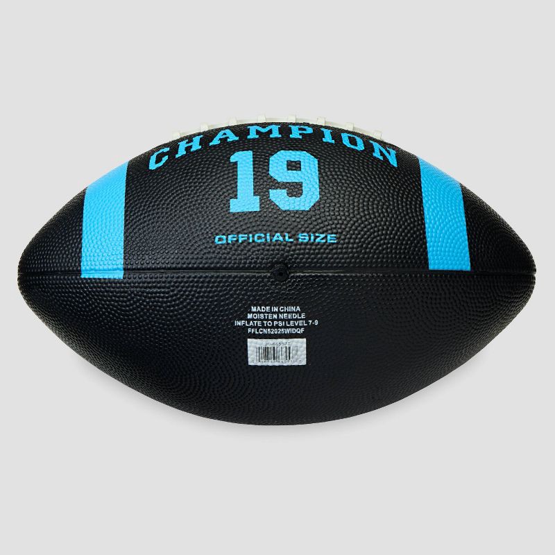 slide 3 of 7, Champion Blitz Football Official Size- Black/Blue, 1 ct