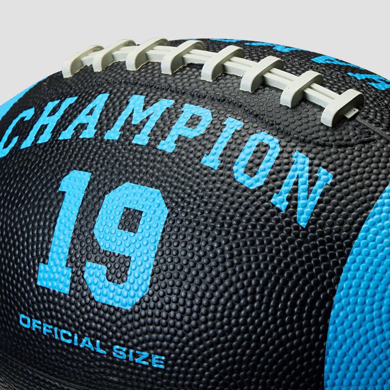 slide 4 of 7, Champion Blitz Football Official Size- Black/Blue, 1 ct