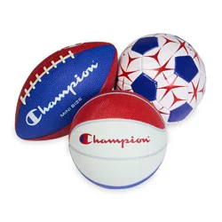 Champion Inflatable Sports Ball Sets - 3pk