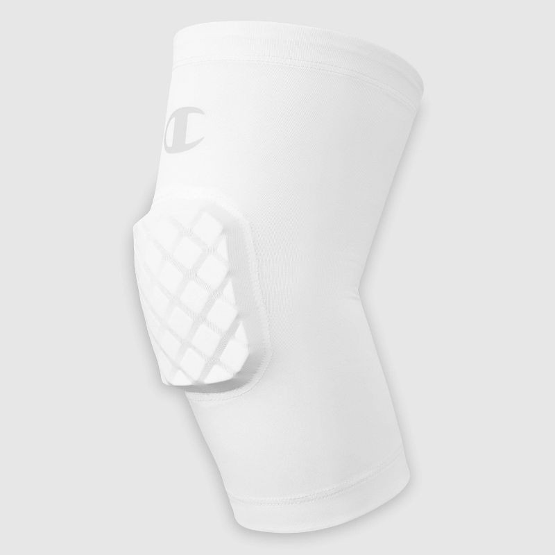 slide 5 of 9, Champion Momentum Padded Leg Sleeve - White S/M, 1 ct