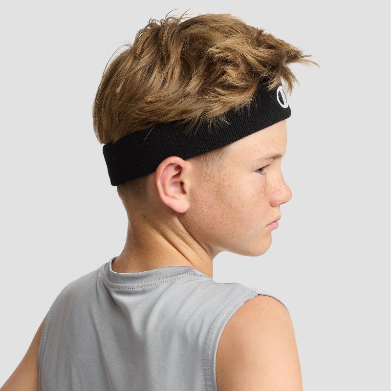 slide 2 of 12, Champion Varsity Headbands 3pk - Gray/ White/Black, 3 ct