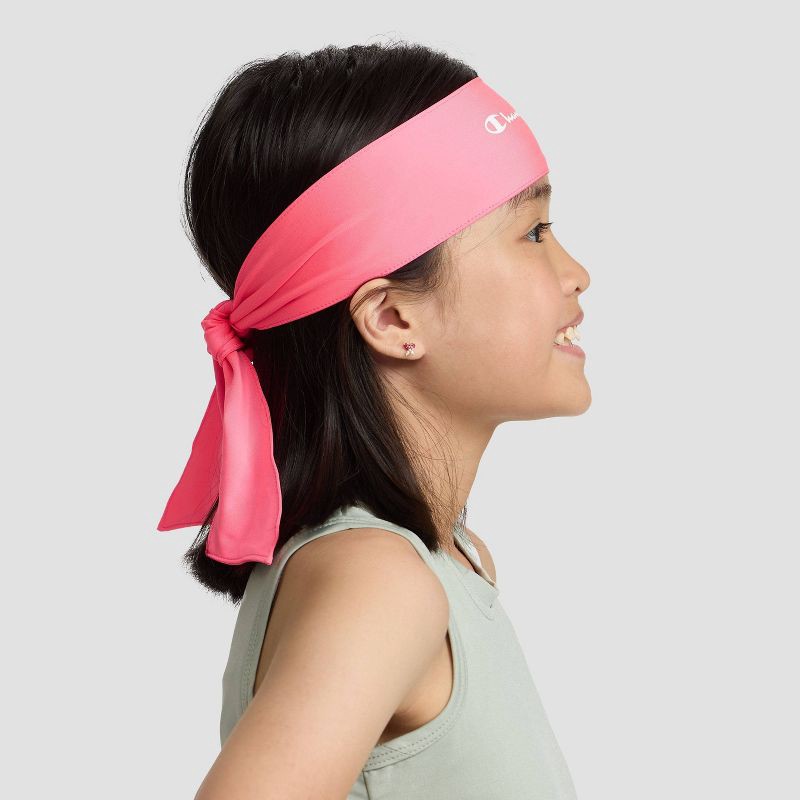 slide 2 of 9, Champion Legend Tie Headband - Pink, 1 ct