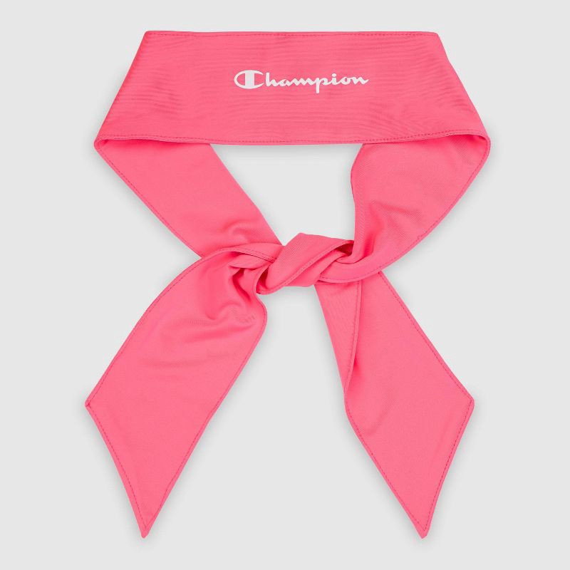 slide 5 of 9, Champion Legend Tie Headband - Pink, 1 ct