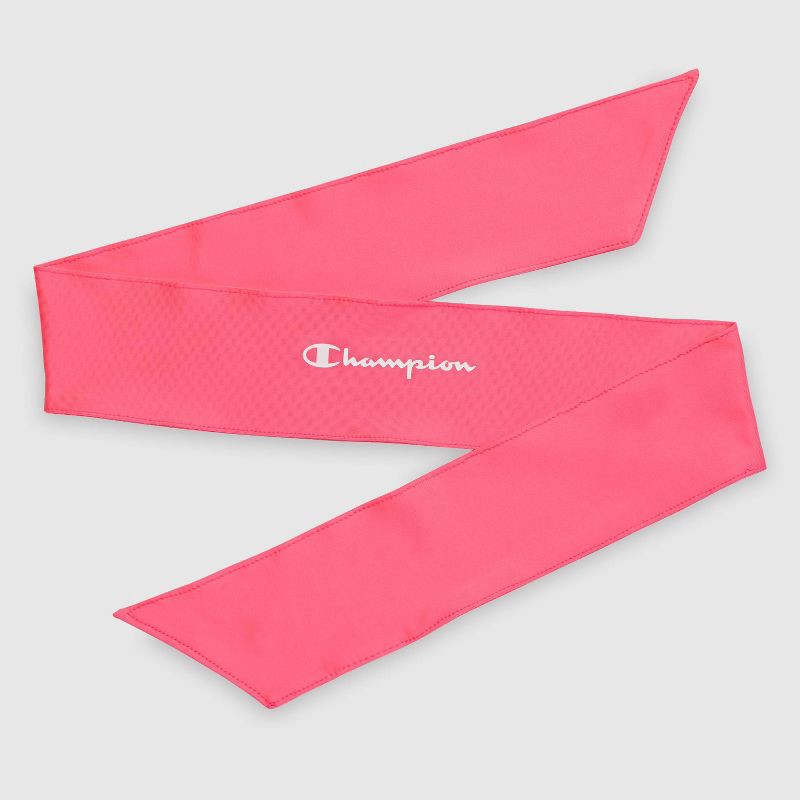 slide 6 of 9, Champion Legend Tie Headband - Pink, 1 ct