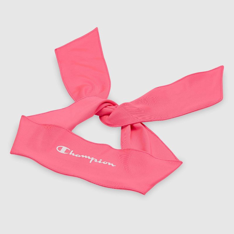 slide 8 of 9, Champion Legend Tie Headband - Pink, 1 ct