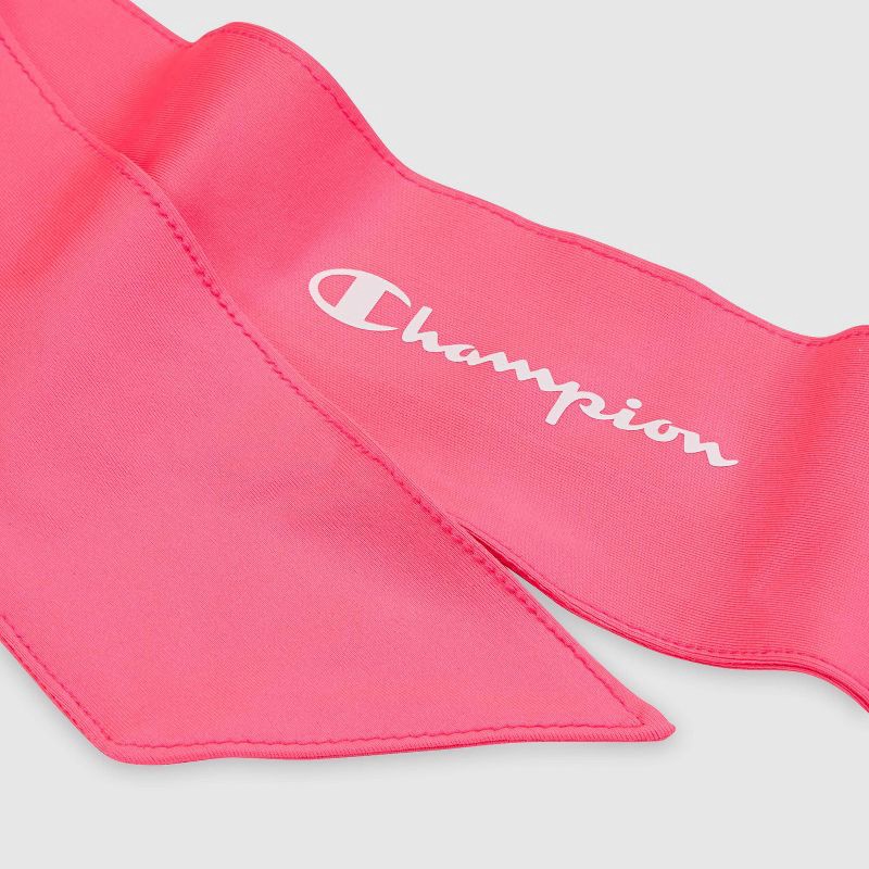 slide 9 of 9, Champion Legend Tie Headband - Pink, 1 ct