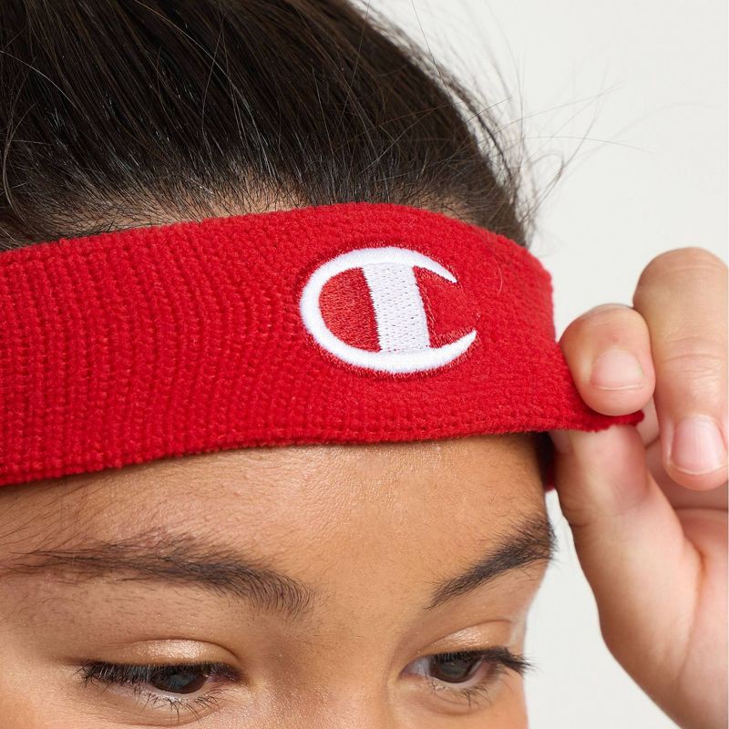 slide 7 of 12, Champion Varsity Headbands 3pk - White/Red/ Blue, 3 ct