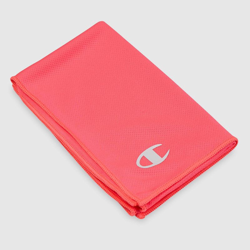 slide 3 of 8, Champion Chill Zone Cooling Towel - Pink, 1 ct