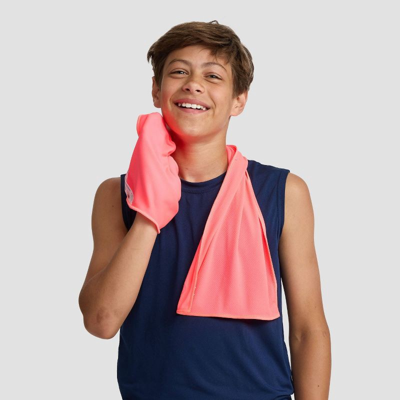 slide 6 of 8, Champion Chill Zone Cooling Towel - Pink, 1 ct