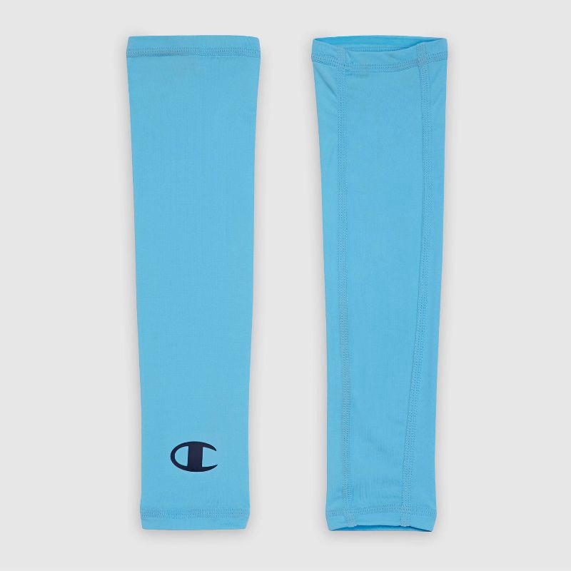 slide 5 of 7, Champion Momentum Arm Sleeve S/M Youth 2pk - Blue, 2 ct