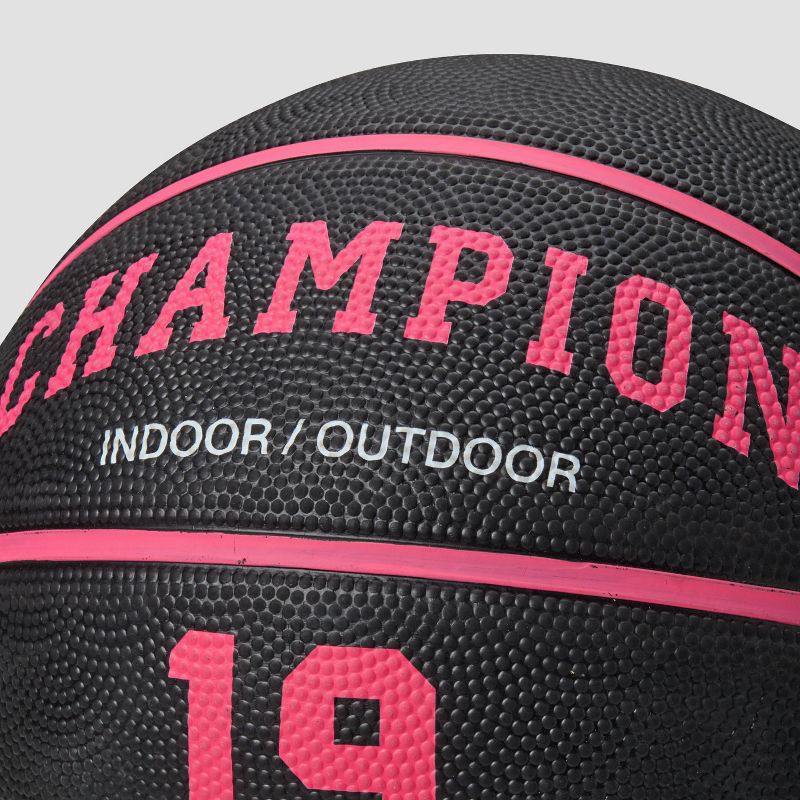 slide 4 of 7, Champion Downtown Basketball 28.5" - Black/Pink, 1 ct