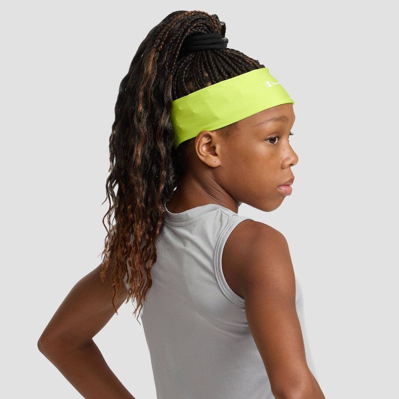 slide 6 of 12, Champion Legend Headband 3pk - Orange/Pink/Yellow, 3 ct