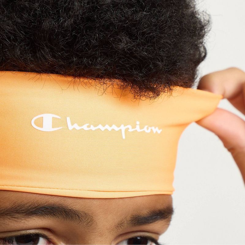 slide 7 of 12, Champion Legend Headband 3pk - Orange/Pink/Yellow, 3 ct