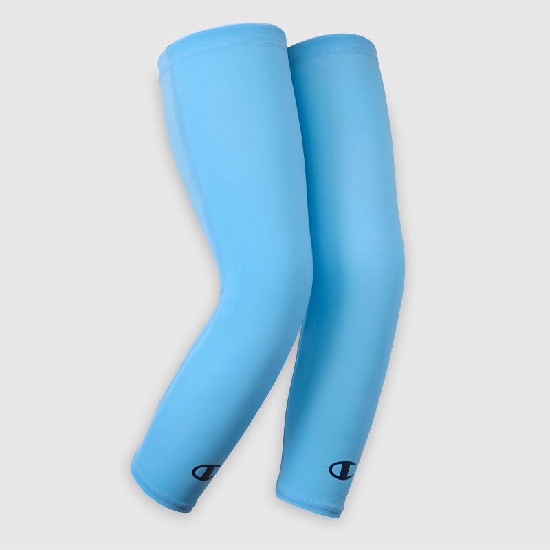 slide 4 of 7, Champion Momentum Leg Sleeve S/M Youth 2pk - Blue, 2 ct