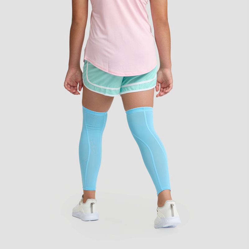 slide 2 of 7, Champion Momentum Leg Sleeve L/XL Youth 2pk -Blue, 2 ct