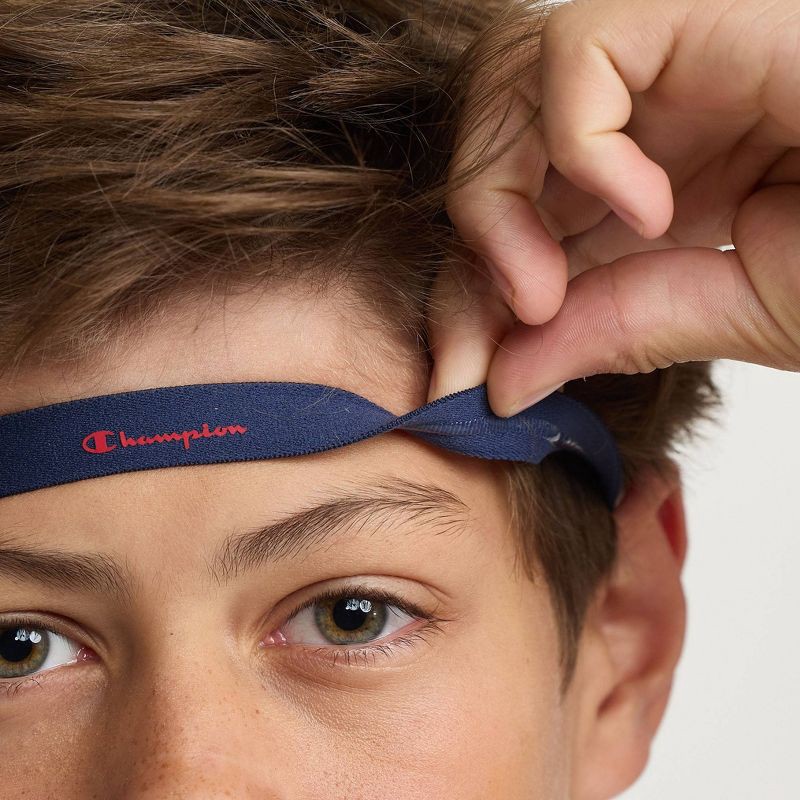 slide 7 of 12, Champion Game-Day Headbands 3pk- Red/ White/Blue, 3 ct