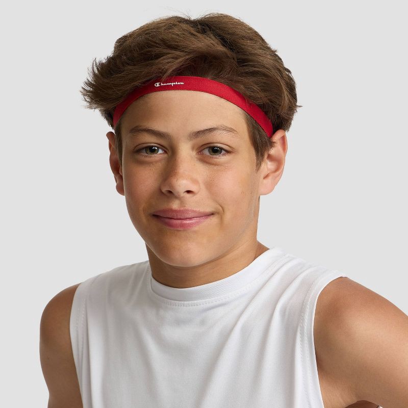 slide 1 of 12, Champion Game-Day Headbands 3pk- Red/ White/Blue, 3 ct