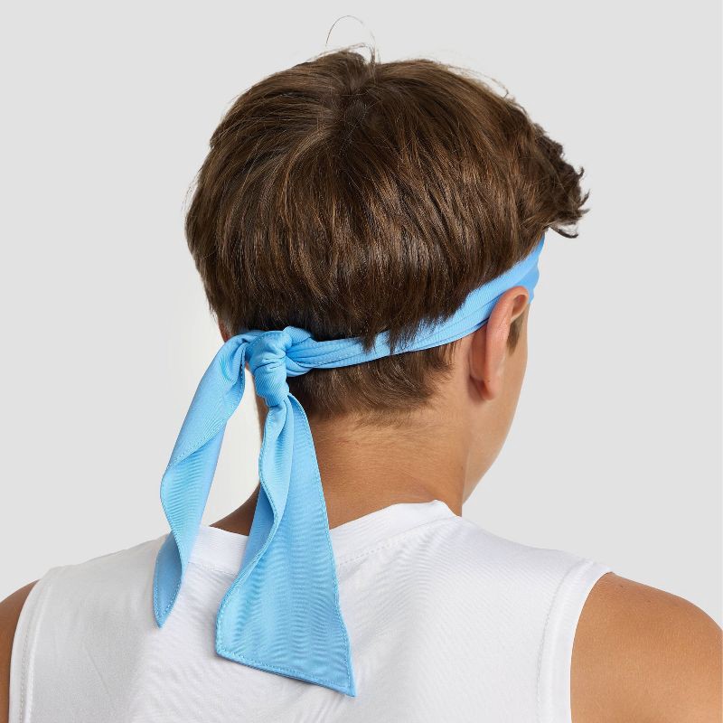 slide 3 of 8, Champion Legend Tie Headband - Blue, 1 ct