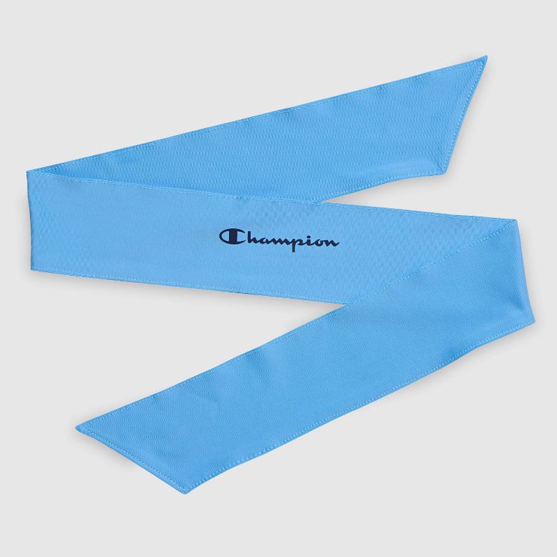 slide 5 of 8, Champion Legend Tie Headband - Blue, 1 ct